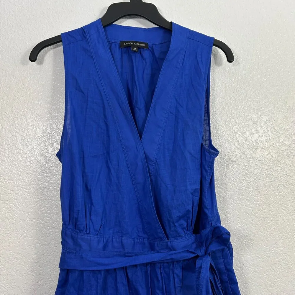 Banana Republic Stampa Sleeveless Tiered Wrap Dress - Picture 3 of 8